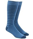 Woodland Stripe Men's Cotton Blend Dress Socks