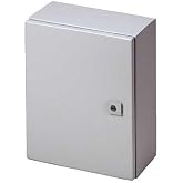 Rittal 8017531 Light Grey 16 Gauge Steel Single Door Hinge Cover Wallmount Enclosure, 20" Width x 16" Height x 6" Depth