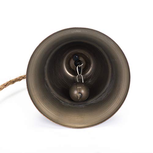 Melrose 3 Gray Decorative Hanging Bells on Rope Ornament - Thumbnail 3