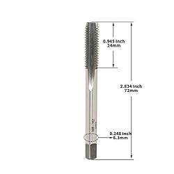 Metric Machine Tap M8 x 1.25mm Pitch Thread Pitch 3