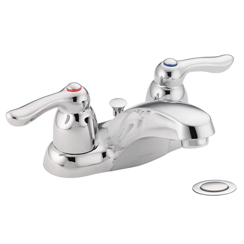 Moen 8917 Commercial M-Bition 4-Inch Centerset Lavatory Faucet with Drain 1.5 g…