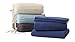 Whisper Organics 300 Thread Count Soft Cotton Queen Bed Sheet Set (GOTS Certified), White