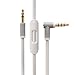 Replacement Audio Cable Cord Wire with in-line Microphone and Control for Beats by Dr Dre Headphones Solo/Studio/Pro/Detox/Wireless/Mixr/Executive/Pill(White)