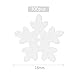 100 Pcs Snowflake Buttons Christmas Wooden 18mm White Buttons for Knitting Sewing DIY Scrapbook Crafts Xmas Decoration