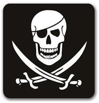 myMagnet Fridge Magnet-Pirate Skull