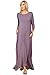 Annabelle Women's 3/4 Sleeve Casual Loose Fit Maxi Dresses with Side Pockets