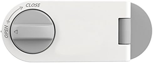 Artec360 Baby Proof Cabinets Lock without Drilling Appliance Safety Latches, Rotate to Unlock 4.2x1.6x0.87 Inches (Grey)