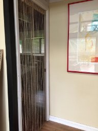 image for Eyotool 1x2 M Door String Curtain Rare Flat Silver Ribbon Thread Fring