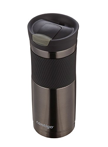 The Original Donut Shop Regular K-Cups, 6 pack And Contigo Travel Mug Gift Set Bundle (Gun Metal)