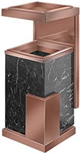 YSNBM Trash Can Rubbish Bin Bins with Open Bin Pedal Bin Trash Garbage Can Large Rubbish Bin Outdoor Dustbin Marble Stainless Steel Elevator Mouth with Ashtray 303070cm Bathroom,Office, Kitchen