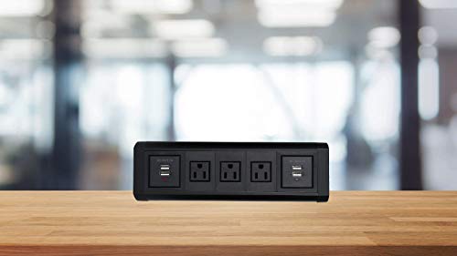 Desktop Power Strip, Desk Edge Power Outlets with USB, Voltage 100-240V 50-60Hz, DC 5V 2.1A for Smart Phone, Computer, Electrical appliances - Thumbnail 6