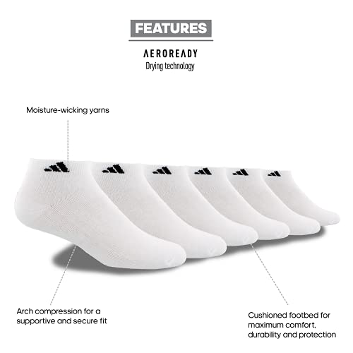 adidas Men's Athletic Cushioned Low Cut Socks (6Pair) Pricepulse