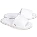 Nicely Neat 12-Pack Open Toe Coral Fleece Home, Spa, Guest, and Travel Slippers - Large (White)