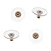 Supla 10 Styles Earring Back Clips Bullet Shape Earring Backs Butterfly Metal Rubber Plastic Secure Earring Backs for Safety, 1040 Pieces