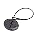Bullseye Protection 100 Security Lanyard Wire Loop to Pin 8 Inch EAS Loss Prevention Black Clothes Security Tag Lanyard for Anti-Theft, Shoplifting, Loss Prevention Systems