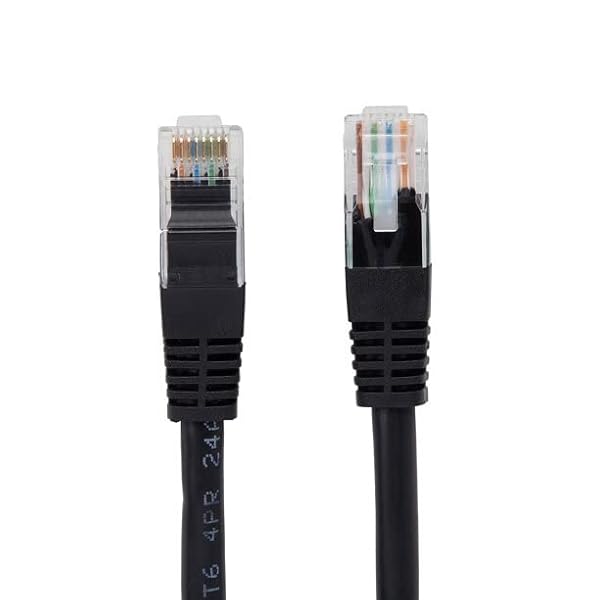 ONN 75FT CAT6 ROUND NETWORKING CABLE1 CBL, BLACK – HIGH-PERFORMANCE