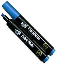 FabricMate Chisel Tip Fabric Marker, Peacock Blue