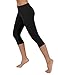 ODODOS Women's Mid Waisted Tummy Control Yoga Capris,19