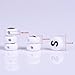1000 Pieces White Round Acrylic Alphabet Letter