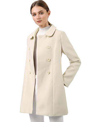 beige long peacoat