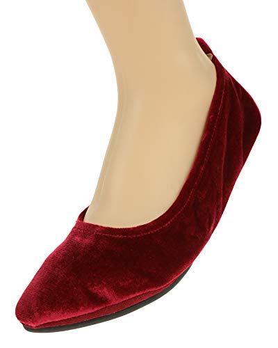 Yosi Samra Womens Vienna Velvet Ballet Flat Desertcart INDIA