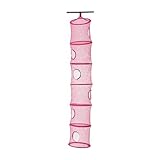 Ikea Mesh Hanging Storage with 6 Compartments, Pink