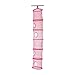 Ikea Mesh Hanging Storage with 6 Compartments, Pink