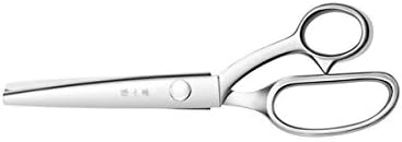 SHENGSHIHUIZHONG Stainless steel scissors, sawtooth tailor scissors, garment sawtooth scissors, cloth scissors, tailor scissors, heavy duty fabric scissors,Silver (Color : Silver)