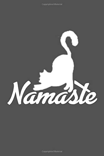 namaste yoga katze geschenk fur katzenmama und yoga lehrer dina5 gepunktet notizbuch tagebuch planer notizblock journal malheft strazze crown merch yoga katze notizbuch amazon de bucher