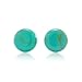 Women's 925 Sterling Silver Blue Turquoise Gemstone Stud Earrings, 8.9mm