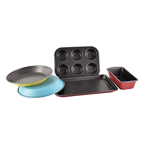 NonStick Toaster Oven Bakeware Set, 5Piece, Carbon Steel， Easy to