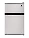 Kenmore 99033 Compact Mini Refrigerator, 3.2 cu. ft. in Metallic Silver