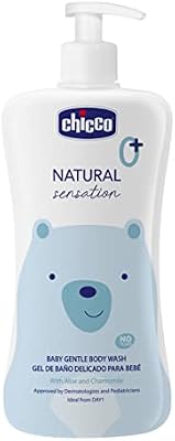 Chicco Natural Sensation Bath Gel, Cosméticos para Bebés e Recém-nascidos 0+ Meses, Ingredientes Naturais, Limpa a Pele e o Corpo do Bebé, Embalagem Sustentável, 500 ml