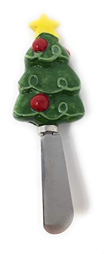Christmas Holiday Spreader Knives Set of 4 For Cheese, Spread And Dips