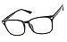 Agstum Wayfarer Plain Glasses Frame Eyeglasses Clear Lens (Matte black, 53)