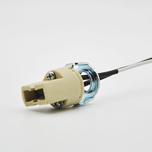 G9 Socket,Ceramic G9 Bulb Lamp Holder,G9 Bi-Pin Light Socket with Wire for G9 Base Halogen Incandesc - //coolthings.us