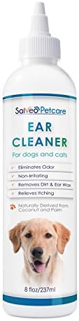 Dog Ear Cleaner Gently Removes Wax Dirt &amp; Odor – Relieves Itching Cleans Away Infection Causing Bacteria &amp; Yeast – Professional Strength Natural Formula - Made in USA