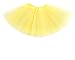Anleolife 12'' Girl Tutu Skirt Party Tutus Pure Color (Yellow)