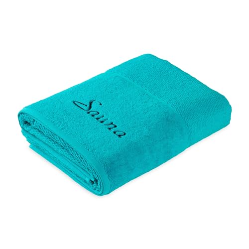 Frottana Pearl sauna towel 80 x 200 cm, 100% cotton, ocean
