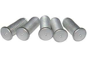 NEWPORT FASTENERS #10-32 x 3/4" CD Welding Studs, Flanged Capacitor Discharge Stud Welder Screws, Aluminum, Pack of 100