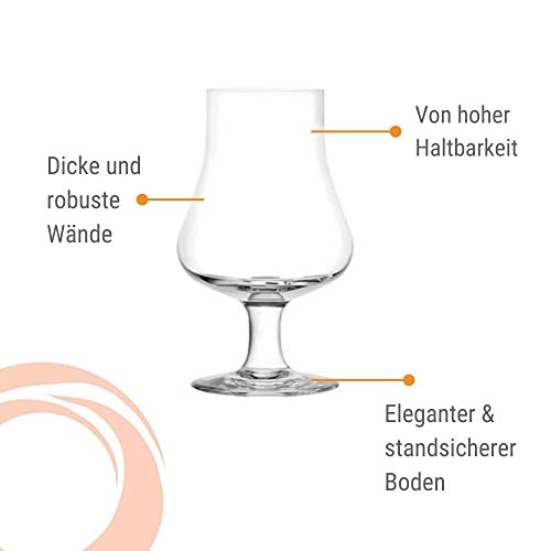 Stölzle Lausitz Nosing Glas 194 ml I Whisky Gläser 6er Set I Bleifreies Kristallglas I Hochwertiges Scotch Glas I spülmaschinentauglich I Einzigartige Gläser für den besonderen Anlass – Bild 7