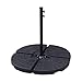 ABCCANOPY Fan Shaped Umbrella Base/Fan Style Self-Filled Cantilever Offset Umbrella Base Stand Fillable with Water or Sand, Suitable for All Kinds of Cross Tiles