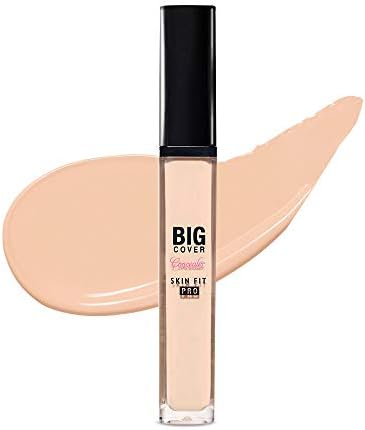 ETUDE Big Cover Fit Concealer, Neutral Peach [Concealer, Cover, Acne Marks, Bear] 0.2 oz (7 g)