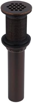 Luxo Marbre DRAIN RB Drain Connector Hardware for Lavatory Basin, Brushed Bronze
