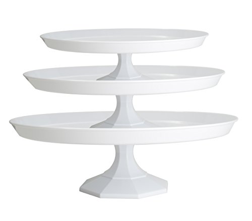 UPC 814816020035, Platter Pleasers Cupcake/Cake Stand - 3 Piece set (White)