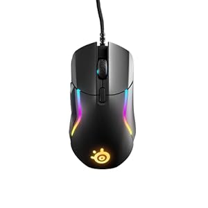 SteelSeries ゲーミングマウス 有線 超軽量 IP54規格 防水 防塵 SuperMeshケーブル Rival 5 62551