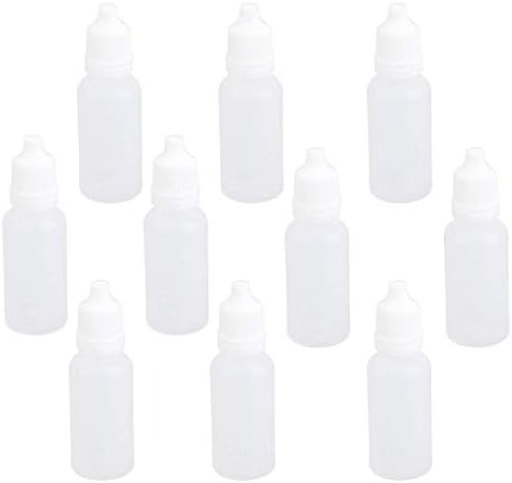 10pcs Squeezable Plastic Liquid Dropper Bottles (15ml)