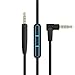 Replacement Cable Cord with Mic Volume Control Microphone Audio Cable Compatible with Bose QuietComfort35/25 QC 35/QC 25/QC 2/OE 2/OE 2i/Soundlink/SoundTrue Headphones (Black with Mic)