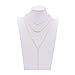 Zealmer Shoopic Layered Imitation Pearl Pendant Curved Tube Lariat Bar Drop Y Chain Necklace for Women
