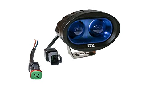FR Series OZ-USA 4" High Output Oval Forklift Light 10w Blue LED Spot Beam Warehouse Safety Warning Lamp Spot Offroad Motorcycle SUV ATV Outdoor Garden Lighting Race 12V 48V